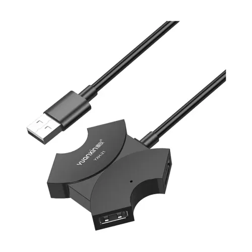 Yuanxin YXH-21 USB Hub — Male to Quad Female