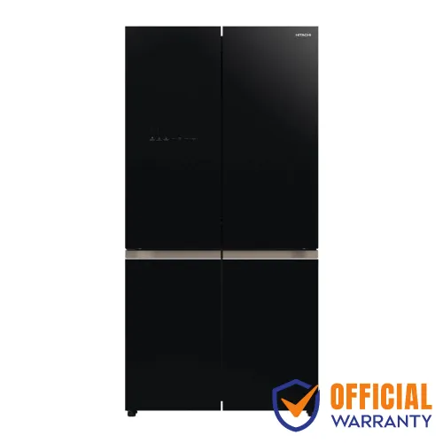 Hitachi R-WB640V0PB (KD) (GBK) 4 Door French Bottom Inverter Refrigerator — 638L