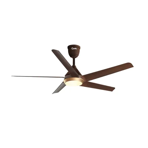 Qulik Alpha Edge 5B UL Decorative Ceiling Fan — 53", With Light & Remote