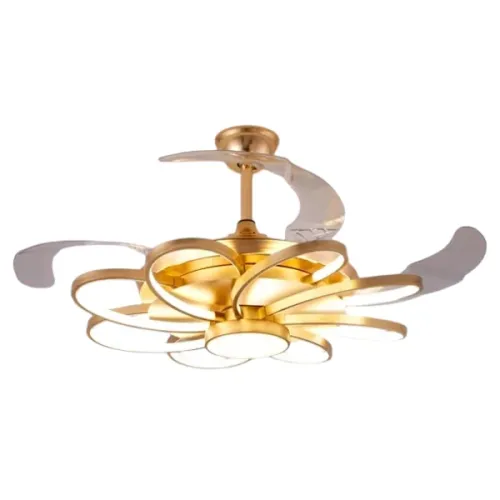 Qulik Q-K62288 Decorative Chandelier Ceiling Fan — 48", With Light and Remote