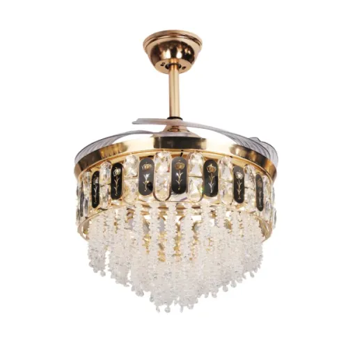 Qulik Q-K6251 Decorative Chandelier Ceiling Fan — 48", with Light and Remote