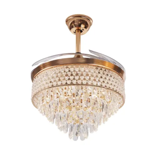 Qulik Q-K6272 Decorative Chandelier Ceiling Fan — 48", With Light and Remote