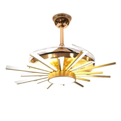 Qulik Q-K6289 Decorative Chandelier Ceiling Fan — 48", With Light and Remote