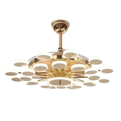 Qulik Q-K6291 Decorative Chandelier Ceiling Fan — 48", With Light and Remote