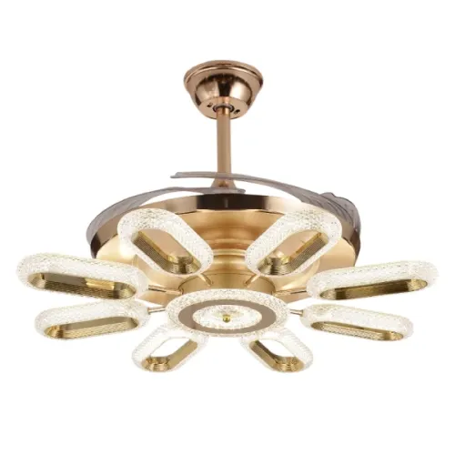 Qulik Q-K6303 Decorative Chandelier Ceiling Fan — 48", with Light and Remote