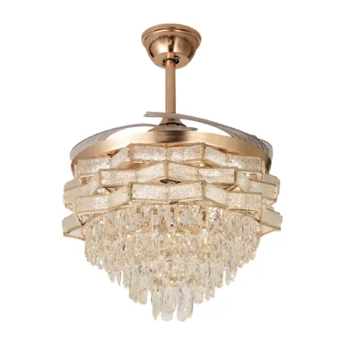 Qulik Q-K6323 Decorative Chandelier Ceiling Fan — 48", With Light and Remote