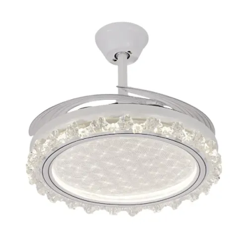 Qulik Q-K6358-A Decorative Chandelier Ceiling Fan — 48", With Light and Remote