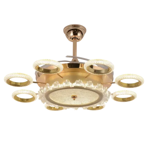 Qulik Q-K6385 Decorative Chandelier Ceiling Fan — 48", With Light and Remote