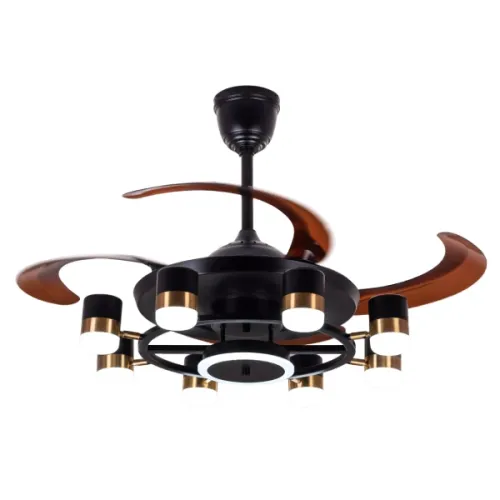 Qulik Q-K6503 Decorative Chandelier Ceiling Fan — 48", With Light and Remote