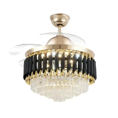 Qulik Q-T7456 Decorative Chandelier Ceiling Fan — 48", with Light and Remote