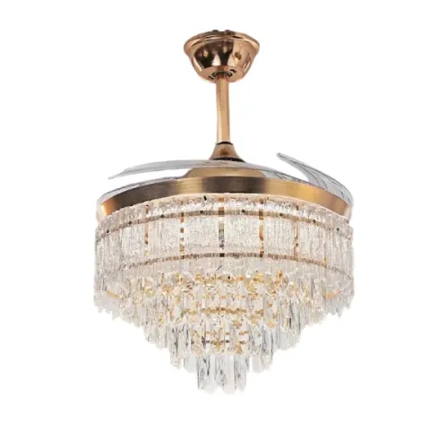 Qulik Q-T8329 Decorative Chandelier Ceiling Fan — 48", With Light and Remote