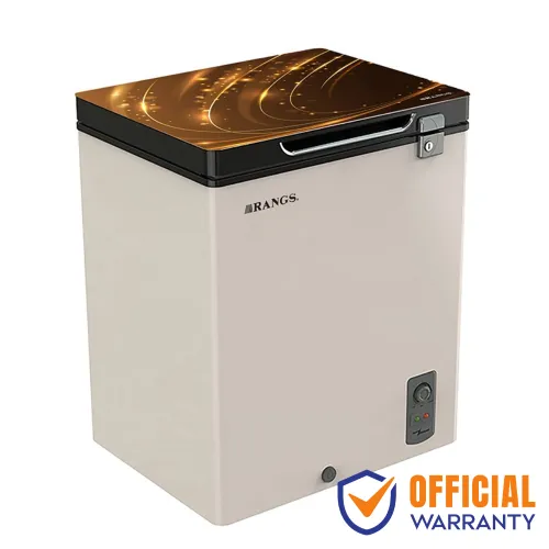 Rangs RCF-175GD Glass Door Deep Freezer — 175L, Yellow