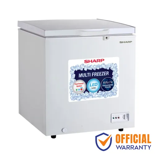 Sharp SJC-168-WH Deep Freezer — 160 Liters