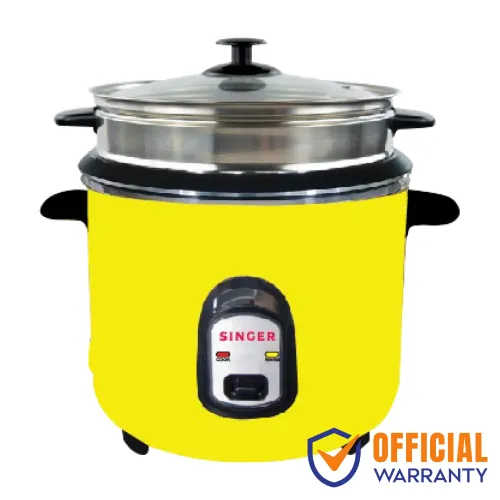 Singer B1800EXPRESS-PRO Rice Cooker With Steamer — 1.8 L, Yellow