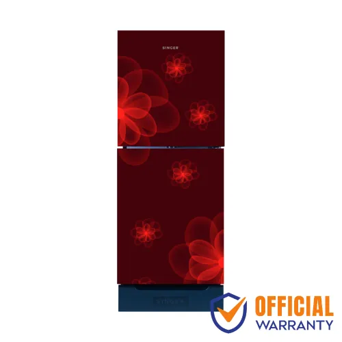 Singer FTDS155NSL Top Mount Refrigerator — 157L, Red
