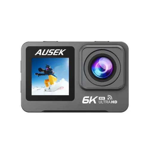 Ausek AT-M82TR Action Camera — 6K, WiFi, Waterproof