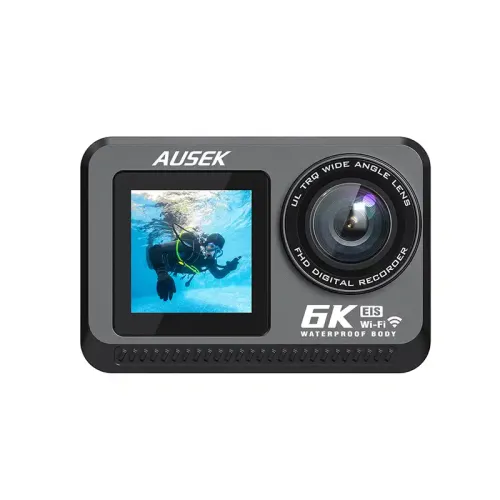 Ausek AT-M84TR Waterproof Action Camera — 6K, 30fps