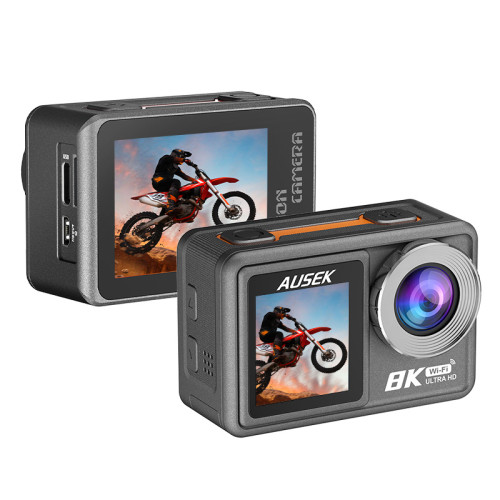 Ausek AT-M86TR Action Camera — 8K, WiFi, Waterproof