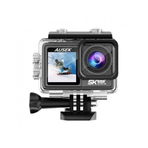 Ausek AT-S81TR Combo Action Camera — 5K, 30fps, EIS, Waterproof