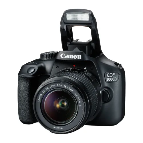 Canon EOS 3000D DSLR Camera — 18MP, with EF-S 18-55mm III Lens