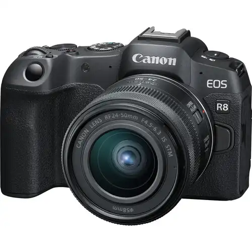 Canon EOS R8 Mirrorless Camera — with RF 24-50mm f/4.5-6.3 IS STM Lens