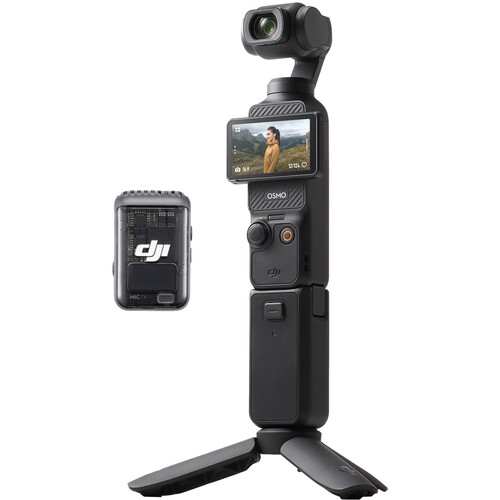 DJI Osmo Pocket 3 Action Camera — Creator Combo, 3-Axis Gimbal Stabilizer