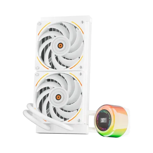1STPLAYER CC 240 ARGB Liquid CPU Cooler — White