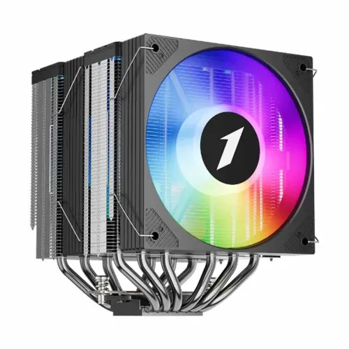 1STPLAYER CRYO CY12LD Dual Tower Air CPU Cooler — Black, ARGB