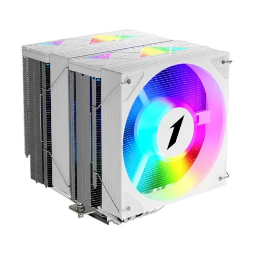 1STPLAYER CRYO CY12LD Dual Tower Air CPU Cooler White — ARGB