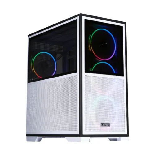 1STPLAYER IF8 Gaming Casing — White E-ATX Full Tower
