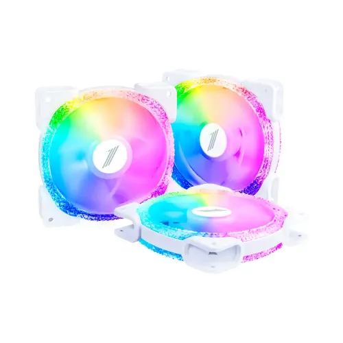 1STPLAYER M1-D ARGB Combo Casing Fan — 3 in 1, White, With Controller and Hub