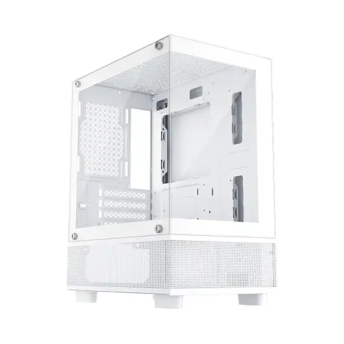 1STPLAYER Mi2-A White Gaming Casing — M-ATX Mid Tower
