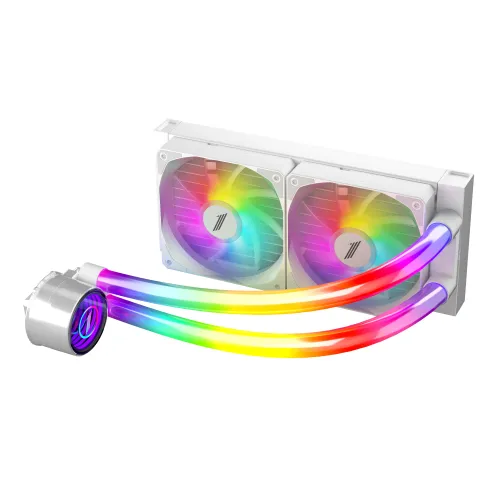 1STPLAYER MT240 INFINITE SPACE Liquid CPU Cooler — ARGB, White
