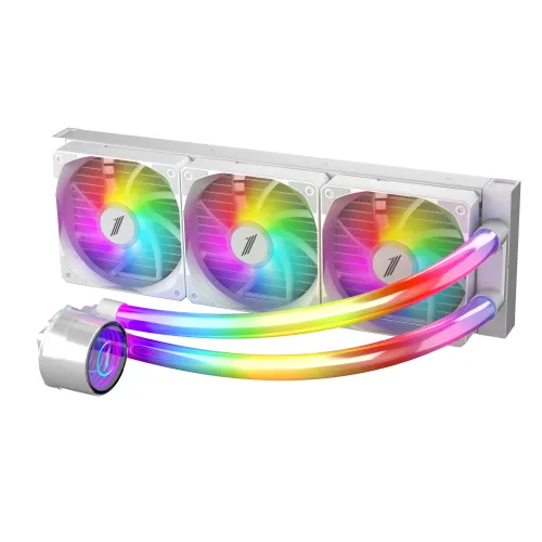 1STPLAYER MT360 INFINITE SPACE Liquid CPU Cooler — ARGB, White