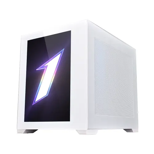 1STPLAYER SP7 Emotion View ATX Gaming Casing — RGB, White