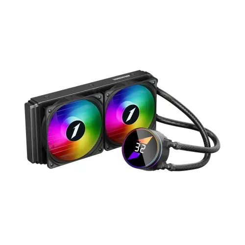 1STPLAYER TS3 240 AIO Liquid CPU Cooler — ARGB, with Display