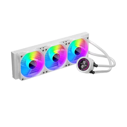 1STPLAYER TS4 360 Liquid CPU Cooler — ARGB, White