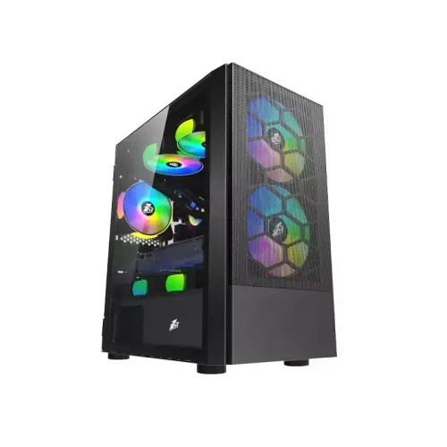 1STPLAYER X4-M mATX Gaming Casing — Black