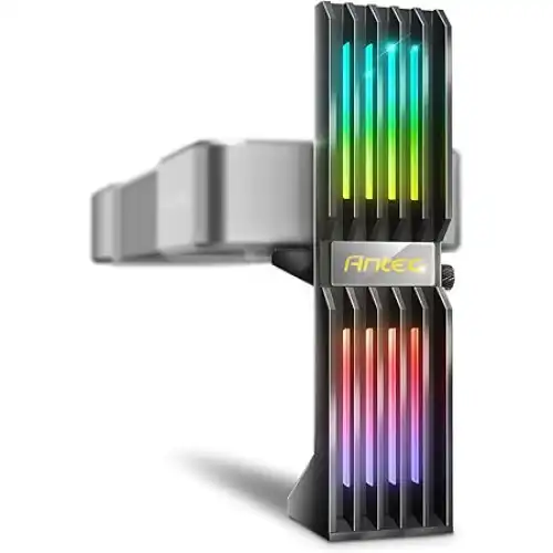 Antec AT-GPUH-ARGB GPU Holder — Aluminum, ARGB