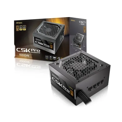 Antec CSK 1000 PRO Semi-Modular Power Supply — 1000W, ATX 3.1 & PCIE 5.1, 80+ Bronze
