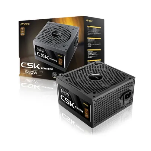 Antec CSK 550DC Non-Modular Power Supply — 550W, 80+ Bronze