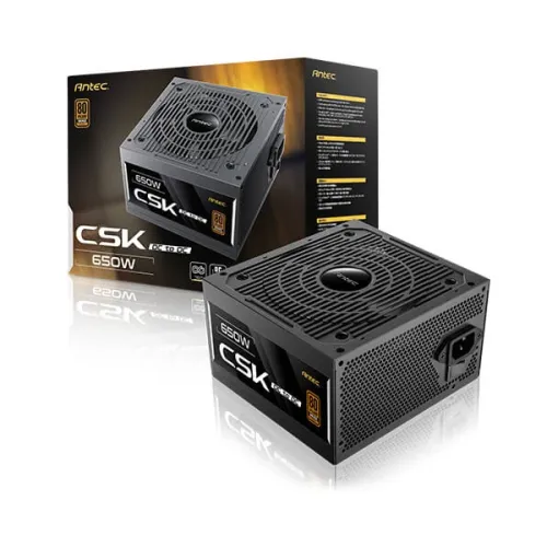 Antec CSK 650DC Non-Modular Power Supply — 650W, 80+ Bronze