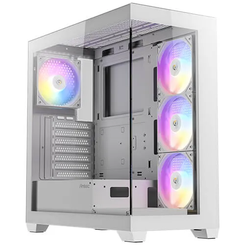 Antec CX300 ARGB Full-View Gaming Casing White — ATX Mid Tower