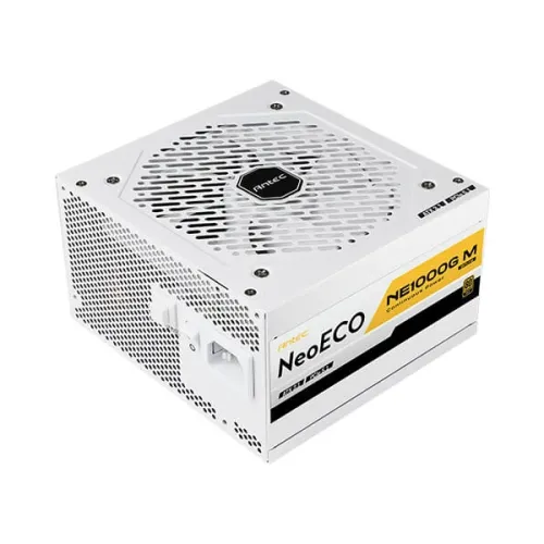 Antec NE1000G M ATX 3.0 & PCIE 5.0 Full Modular Power Supply — 1000W, 80+ Gold, White