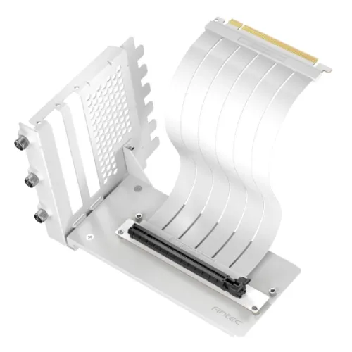 Antec Vertical Bracket Kit — PCIe4.0 Riser Cable, RTX40, White
