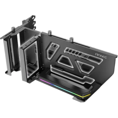 Antec SHIFT Vertical GPU Bracket — ARGB, with PCI-E 5.0 Riser Cable