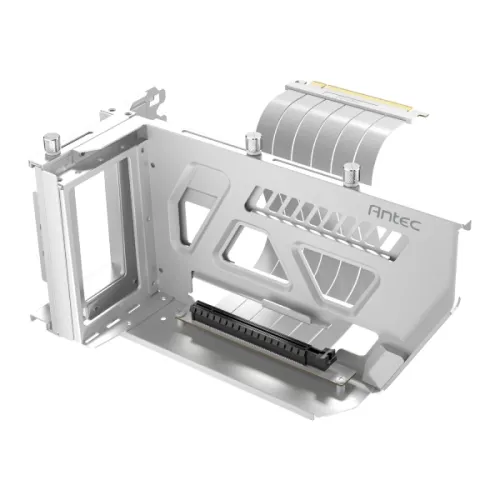 Antec SHIFT Vertical GPU Bracket — White, PCIe 4.0 Riser Cable Included