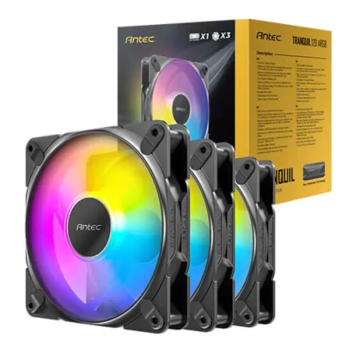 Antec Tranquil 120 Casing Fan — ARGB, 3-in-1