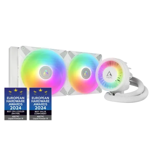 Arctic Liquid Freezer III Liquid CPU Cooler — 280mm, ARGB, White