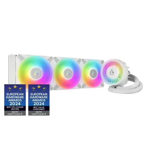 Arctic Liquid Freezer III ARGB Liquid CPU Cooler — 360mm, White